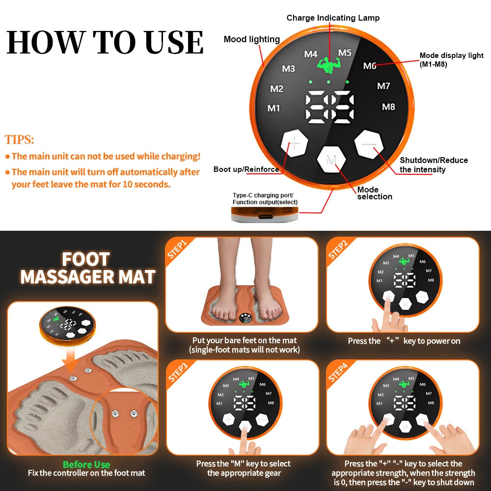 VibeStep 3D Smart Foot Massager Pad